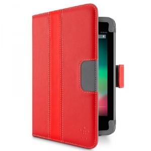 Etui support rouge folio Belkin rouge pour Google Nexus 7