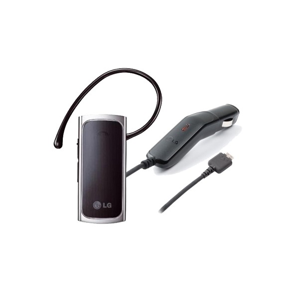 Kit Oreillette Bluetooth + Allume-cigares Origine LG/ 10.4g-10H en comm.