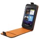 Etui rabat en cuir noir pour Blackberry Z10