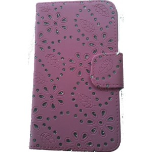Etui strass rose diamant pour Samsung Galaxy Note 2