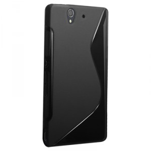 Coque en silicone noire pour Sony Xperia Z