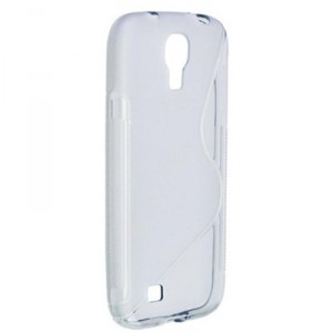 Coque blanche transprente silicone pour Samsung Galaxy S4