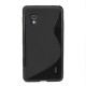 Coque noire pour LG Optimus G en gel silicone