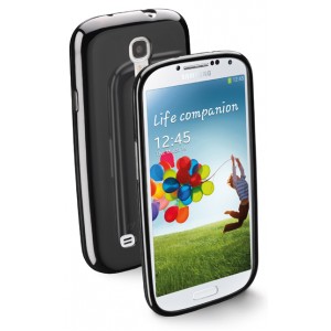 Coque souple noir Cellular Line pare choc pour le Samsung Galaxy S4 