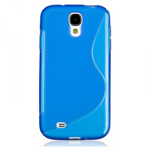 Coque silicone TPU bleue pour Samsung Galaxy S4