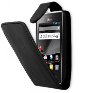 Housse à rabat noire LG Optimus L3 II / E430