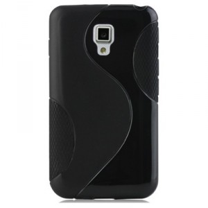 Coque noire silicone pour le LG Optimus L7 II (version 2)