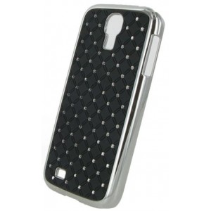 Coque noire avec diamants strass pour Samsung Galaxy S4