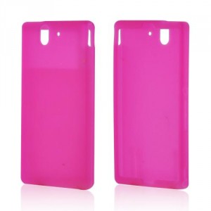 Coque rose silicone pour Sony Xperia Z