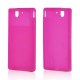 Coque rose silicone pour Sony Xperia Z