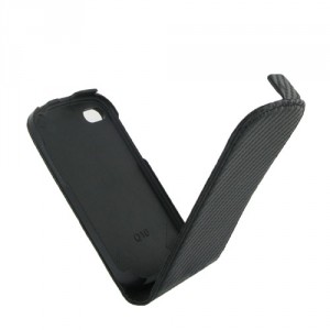 Housse noire carbone pour Blackberry Q10