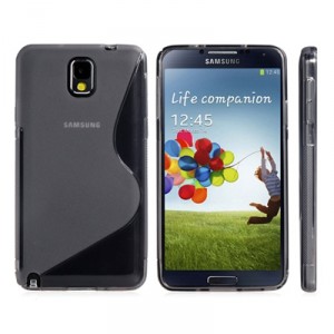 Coque anti-chocs silicone noire pour le Galaxy Note 3 III